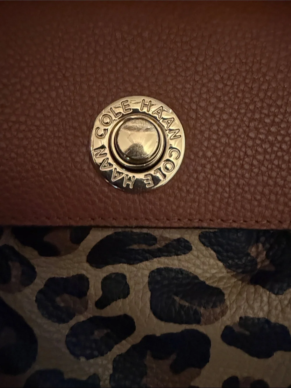 Cole Haan leather compact